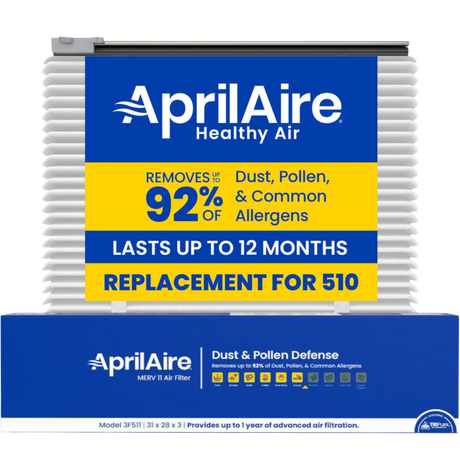 Aprilaire UK511/513 31x28x3 in. TriPure Filter + One-Time Upgrade Rail Kit 510 Filter - Main
