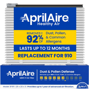 Aprilaire UK911/913 25x20x3 in. TriPure Filter + One-Time Upgrade Rail Kit 910 Filter - Main