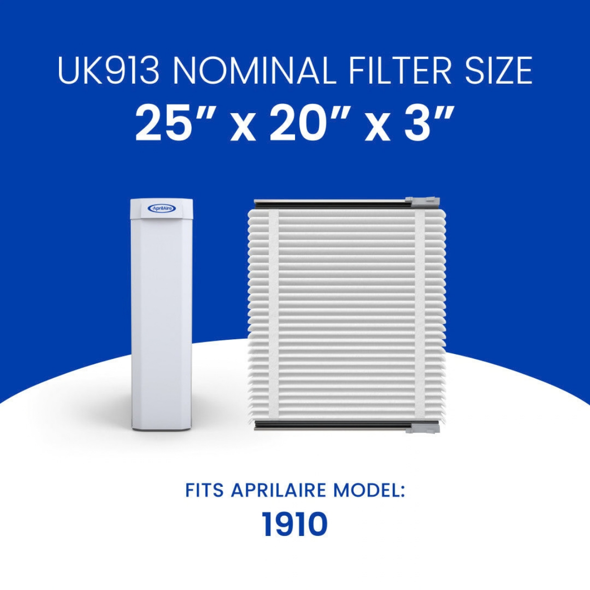 Aprilaire UK911/913 25x20x3 in. TriPure Filter + One-Time Upgrade Rail Kit - Infographic 12