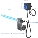 Aprilaire UV Clean Air Pair 1000 Series MERV 11 Whole House Air Cleaner - Dimensions