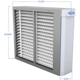 Aprilaire UV Clean Air Pair 2000 Series MERV 13 Whole House Air Cleaner - UV22 - Dimensions