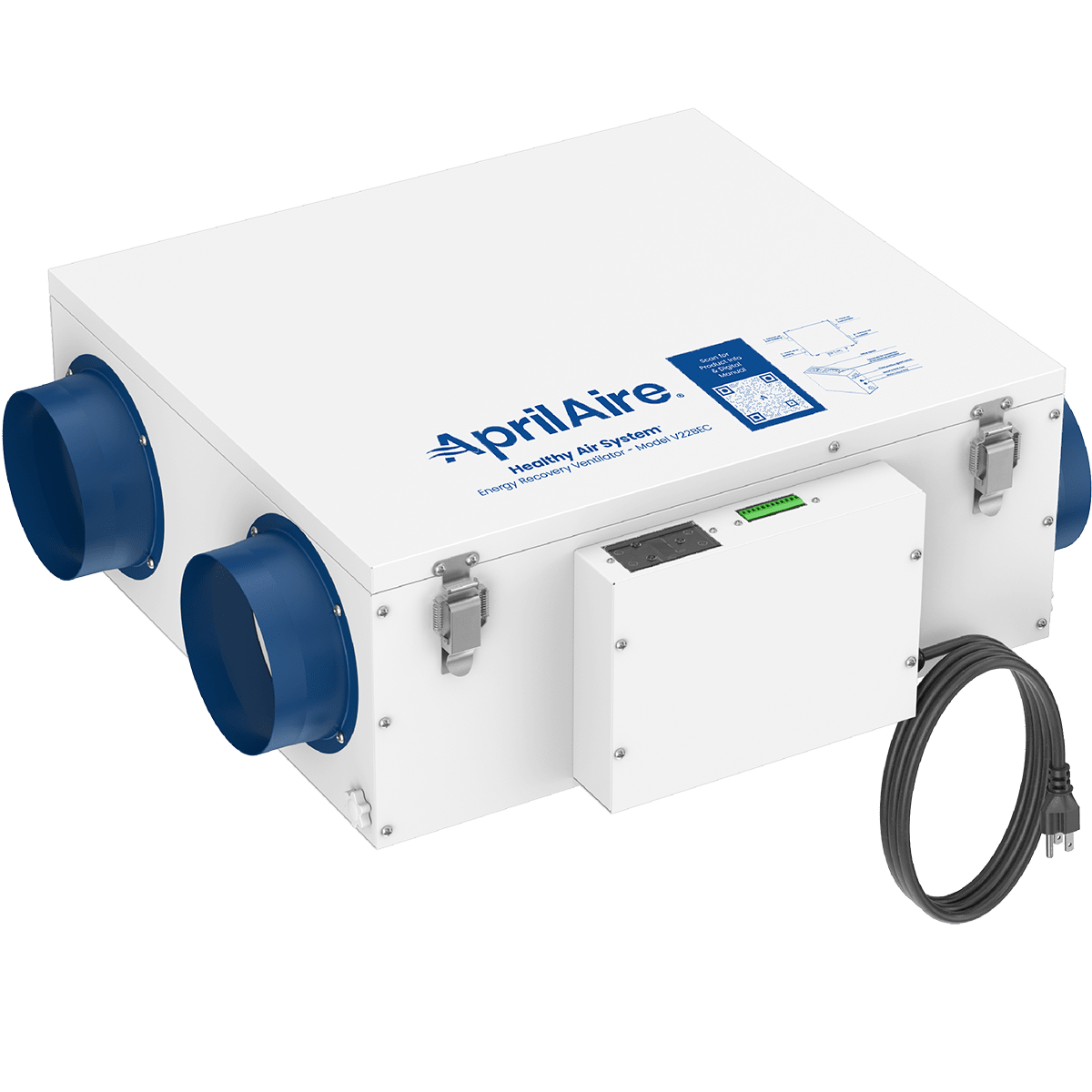 Aprilaire Healthy Air System 120 CFM Energy Recovery Ventilator - angle