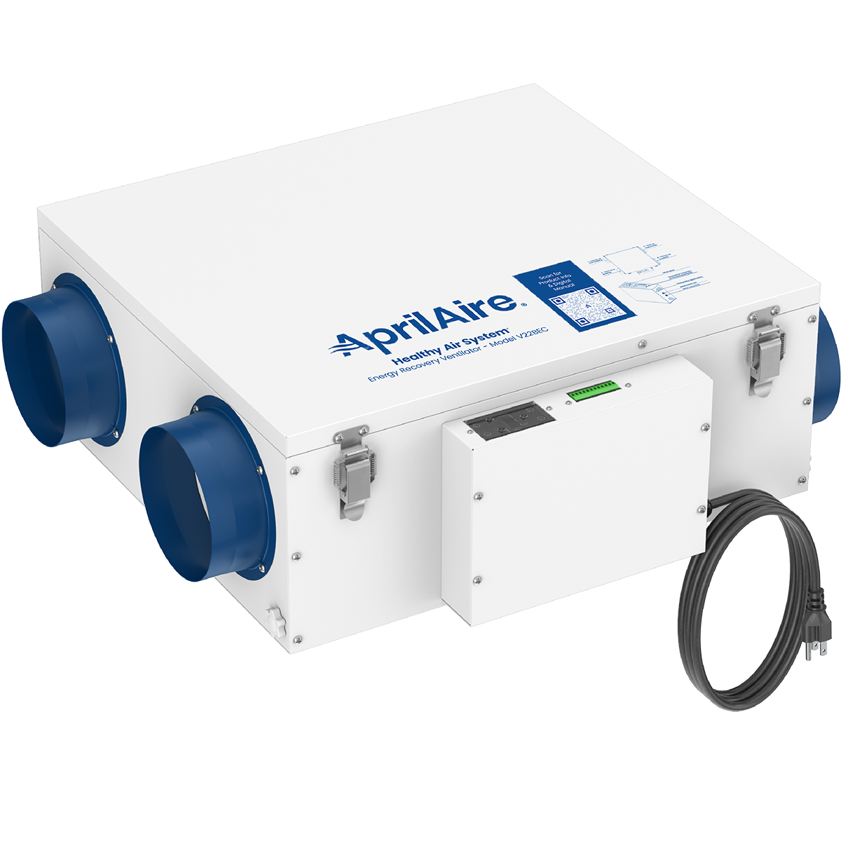 Aprilaire Healthy Air System 120 CFM Energy Recovery Ventilator - angle