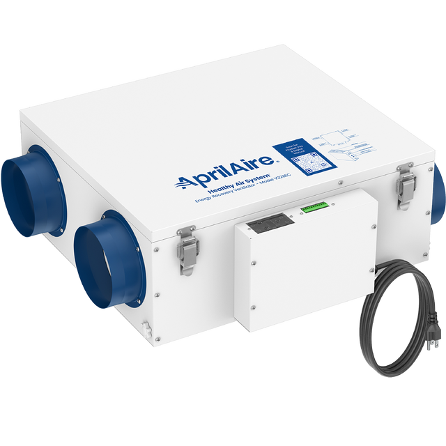 Aprilaire Healthy Air System 120 CFM Energy Recovery Ventilator - angle