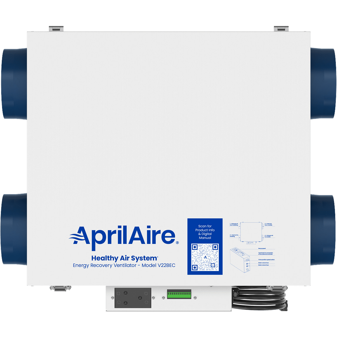 Aprilaire Healthy Air System 120 CFM Energy Recovery Ventilator - front