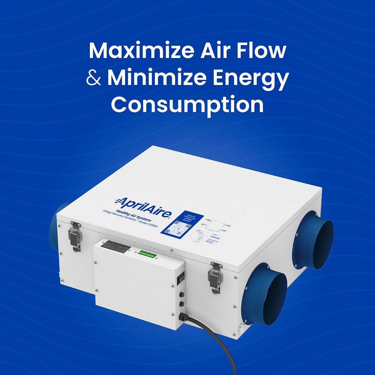 Aprilaire Healthy Air System 120 CFM Energy Recovery Ventilator - infographic 1