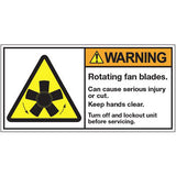 Arizona Air KoolKube 5,300 CFM Mobile Evaporative Cooler - Warning Label
