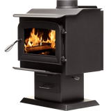 Ashley Hearth 1,200 Sq. Ft. Pedestal Wood Stove - Angle