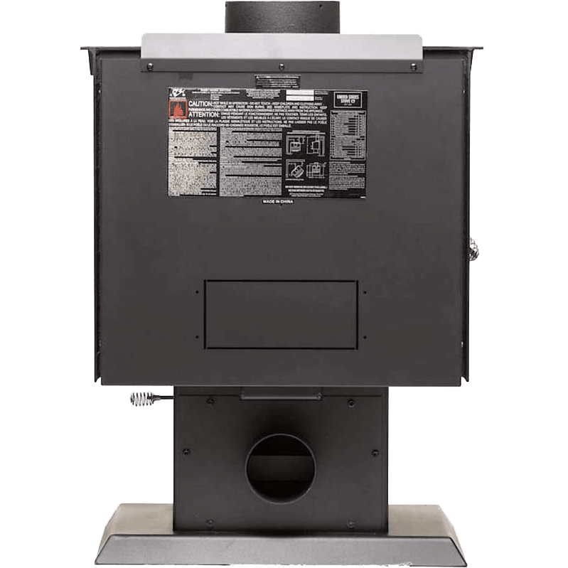 Ashley Hearth 1,200 Sq. Ft. Pedestal Wood Stove - Back