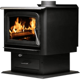 Ashley Hearth 2,500 Sq. Ft. Pedestal Wood Stove - Angle