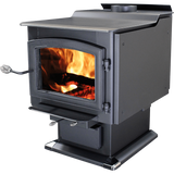 Ashley Hearth 3,200 Sq. Ft. Large Pedestal Wood Stove - Angle