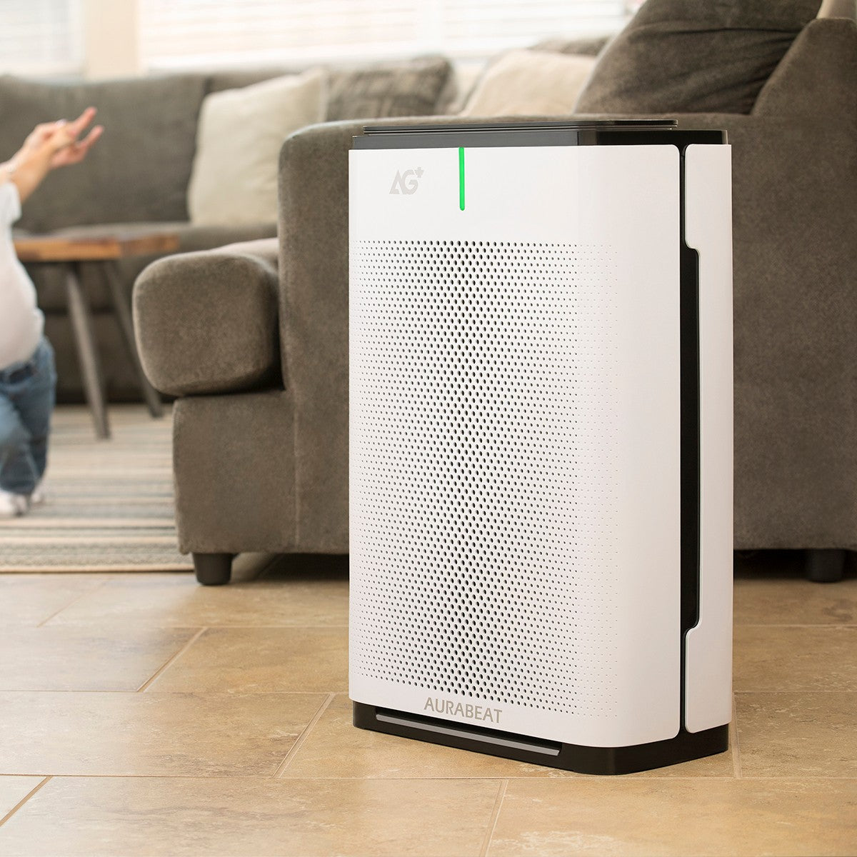 AURABEAT AG+ PORTABLE 空気清浄機 本体 Aurabeat AG+ Sanitizing Air Purifier by Brondell – Sylvane