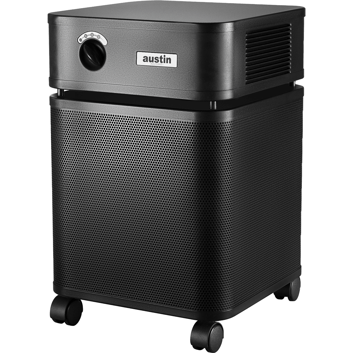 Austin Air HealthMate Plus HEPA Air Purifiers - Black - Left Angle