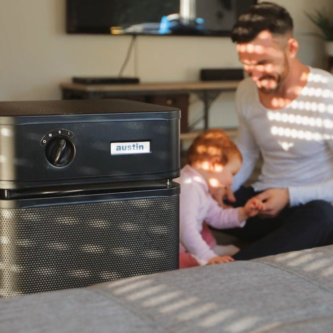 Austin Air Healthmate Plus Air Purifier Black Lifestyle