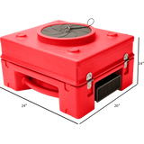 B-Air Raptor 650 Air Scrubber - Dimensions
