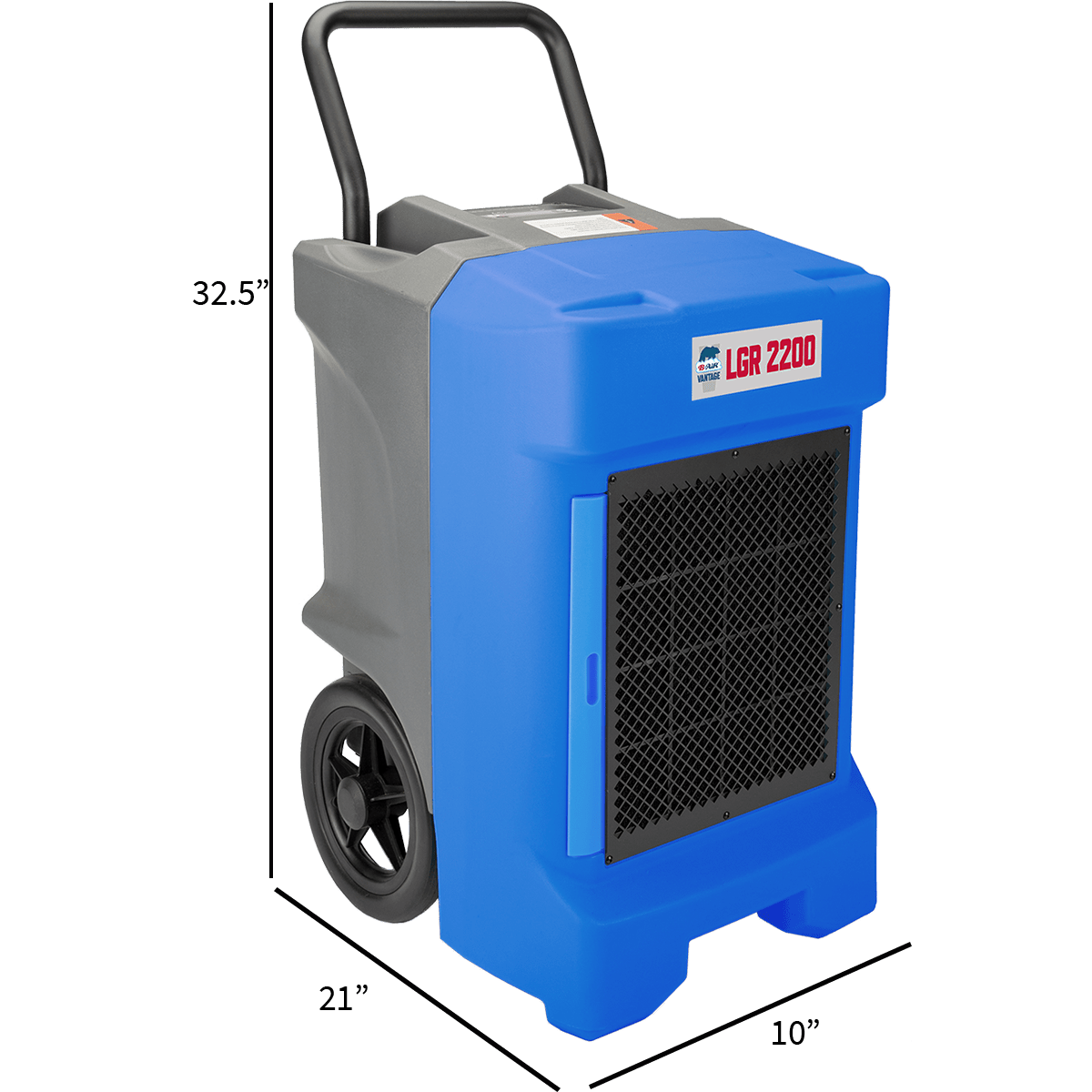 B-Air Vantage LGR 2200 Dehumidifier - Dimensions