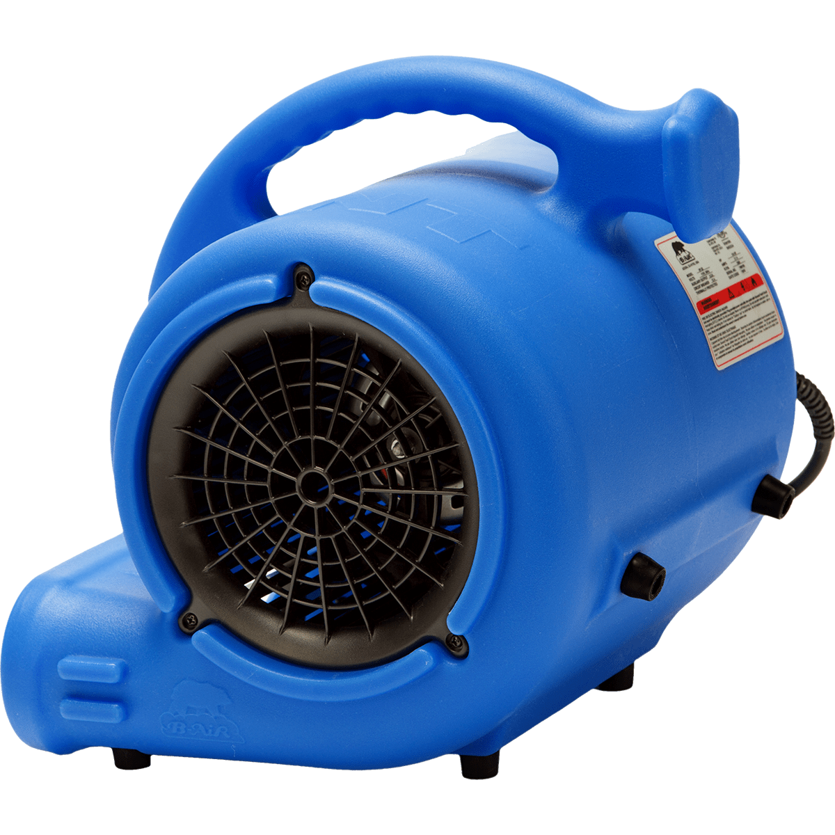 B-Air Vent VP-25 Air Mover - Blue Back Angle