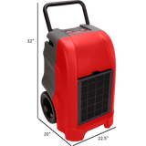 B-Air Vantage 1500 Dehumidifier - Dimensions