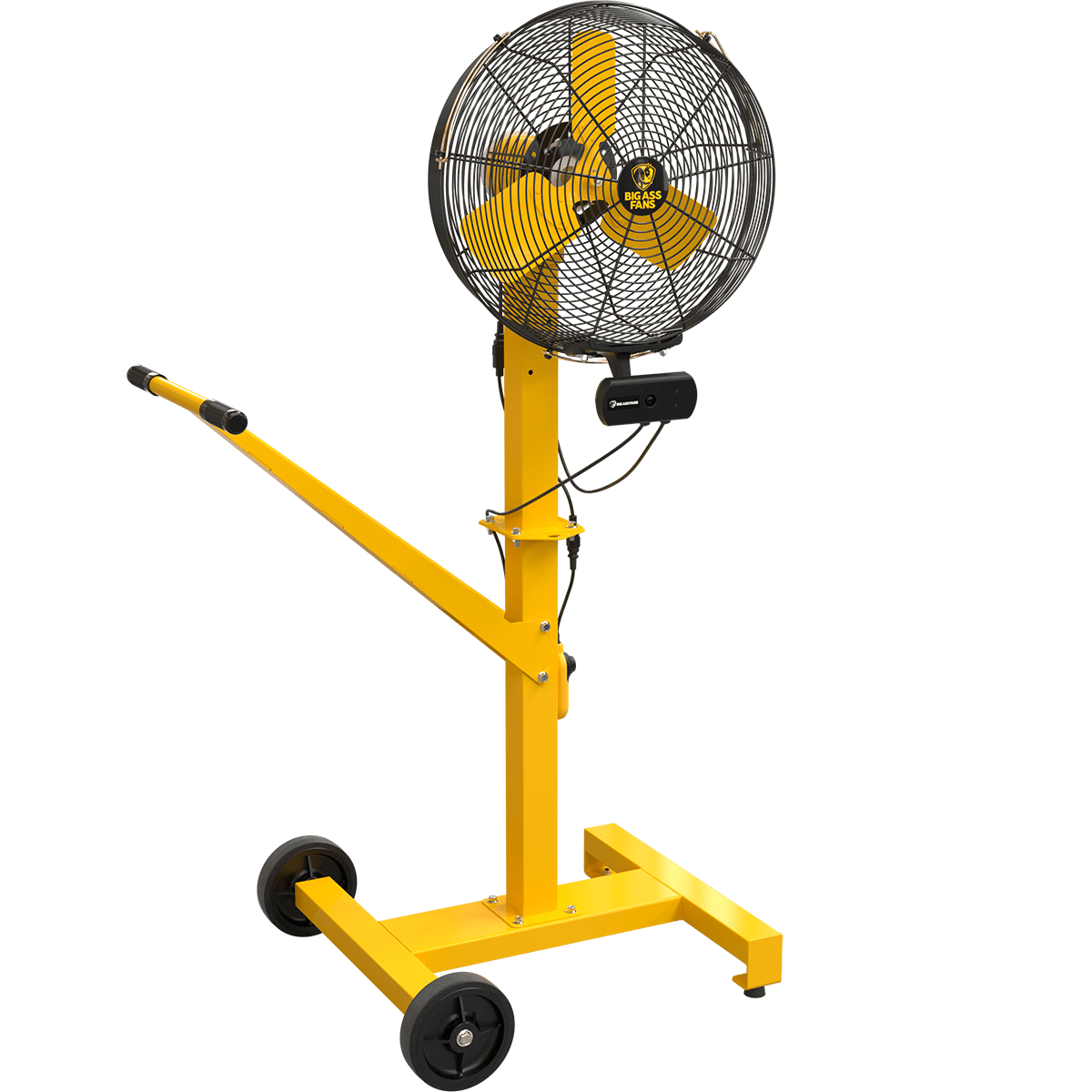 Big Ass Fans AirEye Low Rider Pedestal Fan - 20-inch with AEOS - Angle