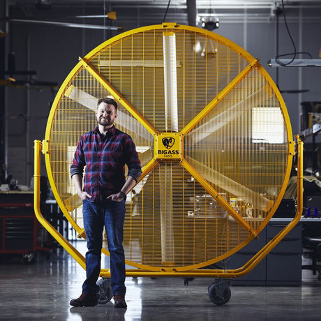 Big Ass Fans AirGo 8 Ft. OAW Indoor/Outdoor Portable Barrel Fan