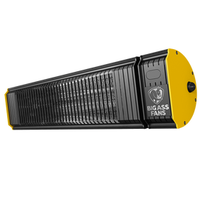 Big Ass Fans BAFCF15120B 120V Obsidian Electric Heater - Angle 