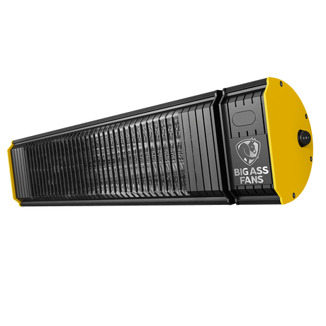 Big Ass Fans BAFCF15120B 120V Obsidian Electric Heater - Angle 