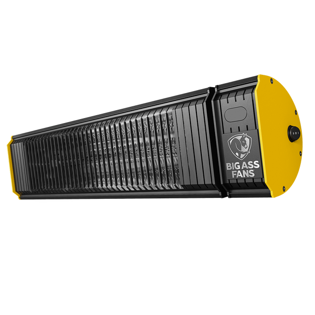 Big Ass Fans BAFCF15120B 120V Obsidian Electric Heater - Angle 