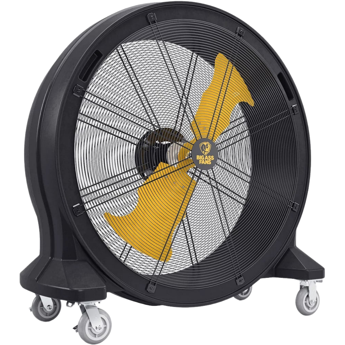 Big Ass Fans Bandit 42-In 11,044 CFM Portable Barrel Floor Fan Yellow - Angle