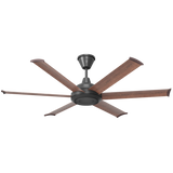 Big Ass Fans Bison 60 in. Smart  Walnut Blades Universal Mount Ceiling Fan - Black Main
