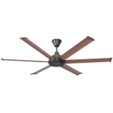 Big Ass Fans Bison 72 in. Smart  Walnut Blades Universal Mount Ceiling Fan - Black Main
