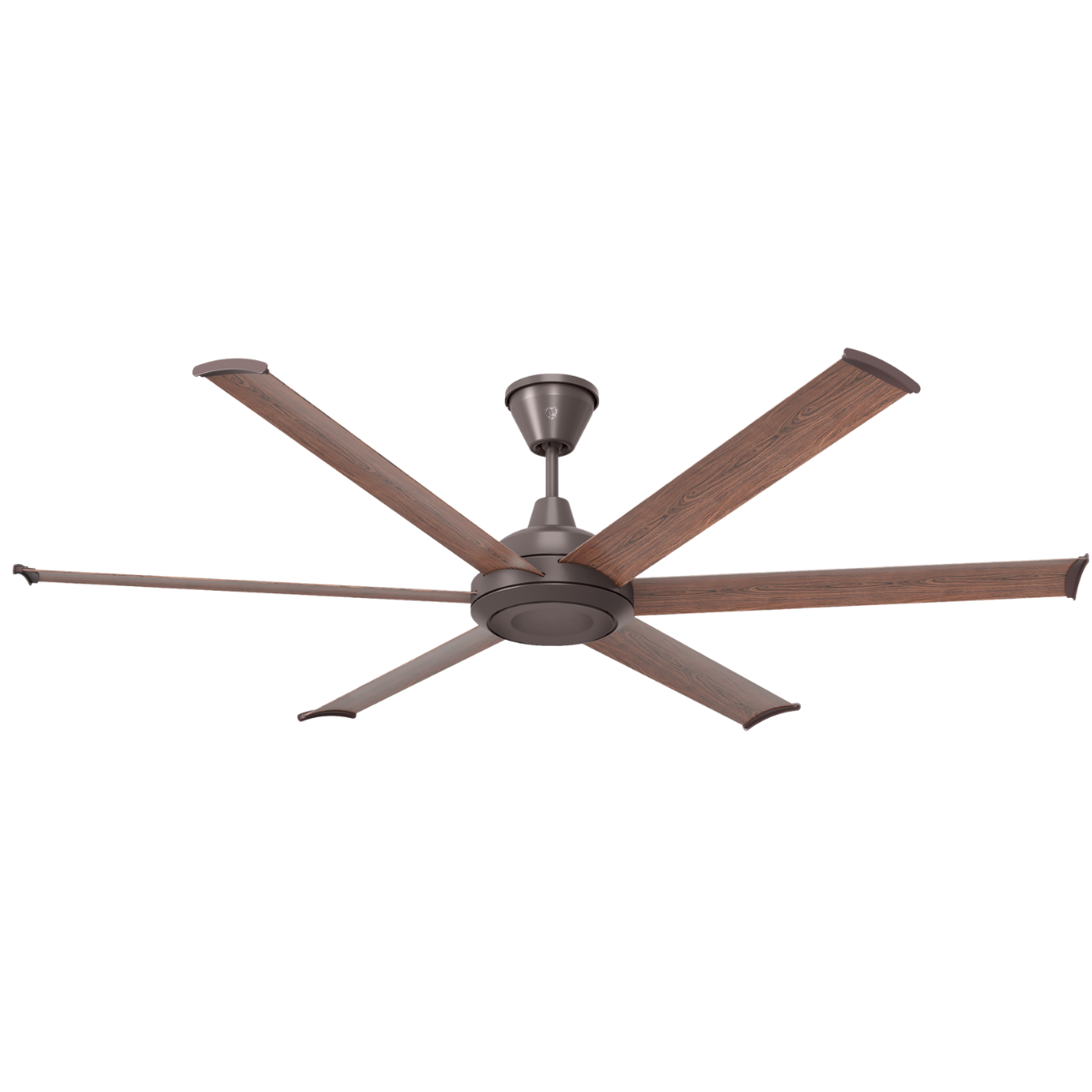 Big Ass Fans Bison 72 in. Smart  Walnut Blades Universal Mount Ceiling Fan - Oil Rubbed Bronze