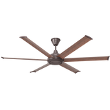 Big Ass Fans Bison 72 in. Smart  Walnut Blades Universal Mount Ceiling Fan - Oil Rubbed Bronze