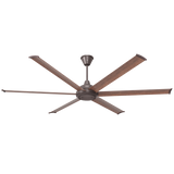 Big Ass Fans Bison 84 in. Smart  Walnut Blades Universal Mount Ceiling Fan - Oil Rubbed Bronze