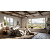 Big Ass Fans Bison Smart  Walnut Blades Universal Mount Ceiling Fan - Lifestyle 4
