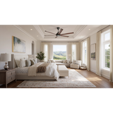 Big Ass Fans Bison Smart  Walnut Blades Universal Mount Ceiling Fan - Lifestyle 5