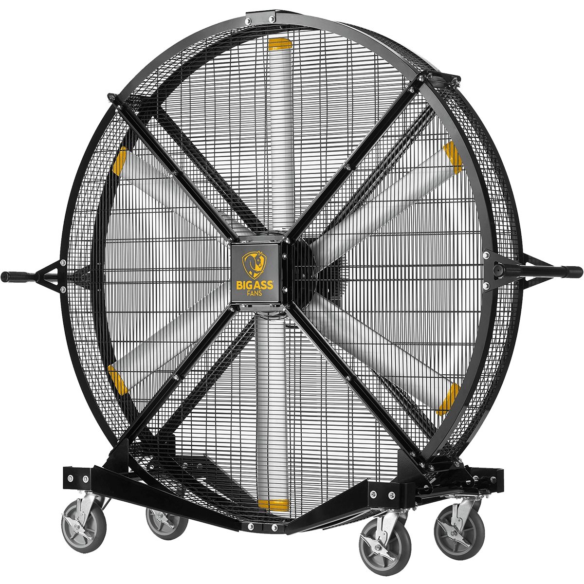Big Ass Fans Black Jack 6 Ft. Indoor/Outdoor Portable Barrel Fan - Angle