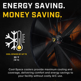 Big Ass Fans Cool-Space 500 Commercial Evaporative Cooler - Infographic 2