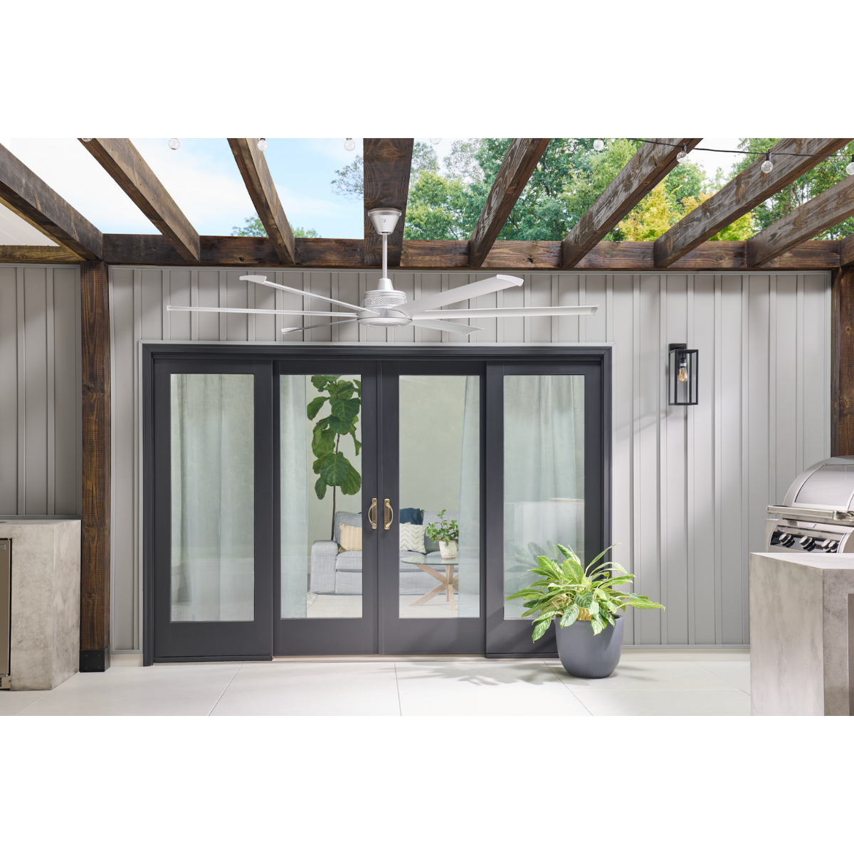 Big Ass Fans Mammoth Smart Indoor/Outdoor Universal Mount Ceiling Fan - Lifestyle 4