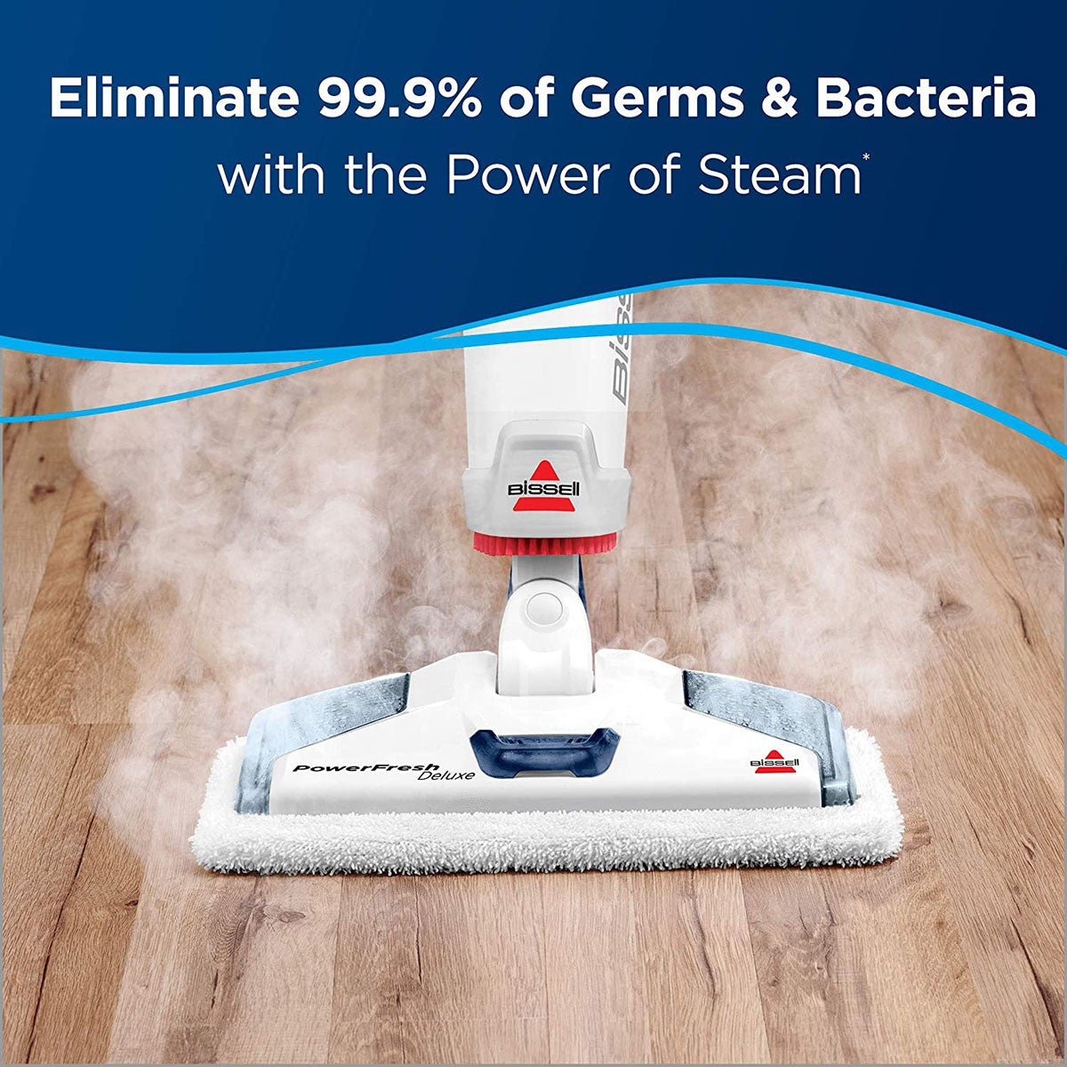 Bissell PowerFresh Deluxe Steam Mop - Sanitize and disinfect with steam.