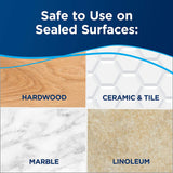 Bissell PowerFresh Deluxe Steam Mop - Can be used on sealed hardwood, tile, marble, and linoleum.