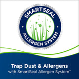 Bissell Pet Hair Eraser Turbo Rewind Vacuum - Smart Allergen Seal System traps dirt and allergens.