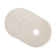 Bissell BigGreen 19-inch Pads and Scrubbers - White Polish Pad (Pack of 5)