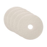 Bissell BigGreen 19-inch Pads and Scrubbers - White Polish Pad (Pack of 5)