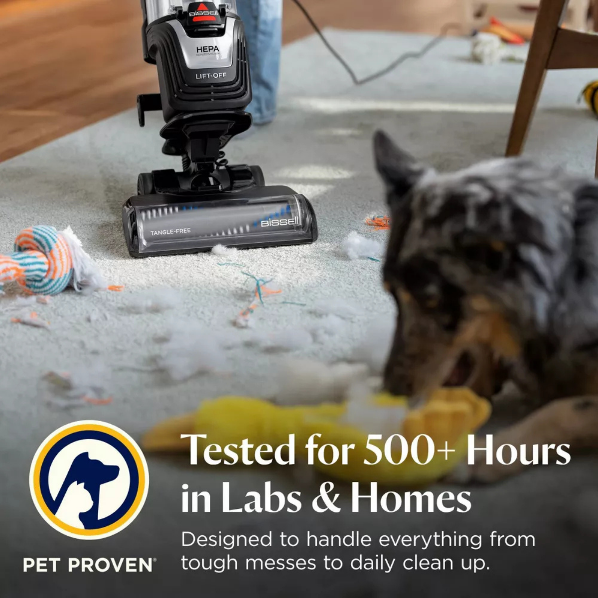 Bissell CleanView Max Lift-Off Upright Vacuum - Infographic