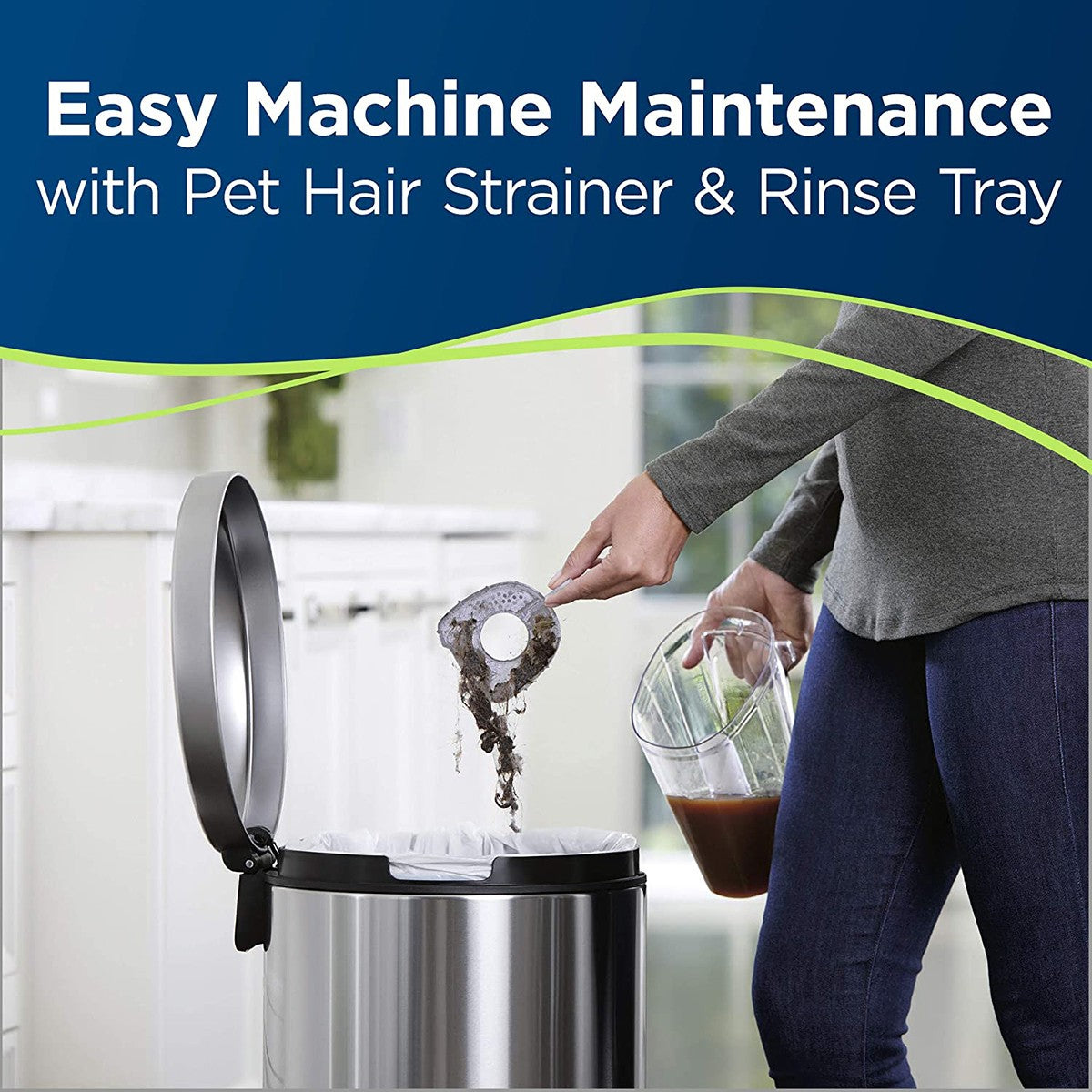 Bissell CrossWave Pet Pro Multi-Surface Wet/Dry Vacuum - Easy Maintenance Graphic