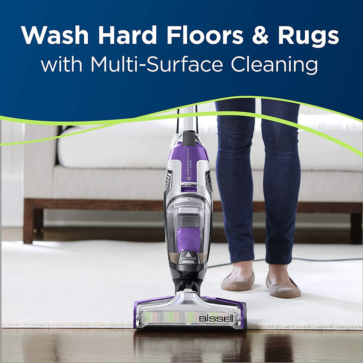 Bissell CrossWave Pet Pro Multi-Surface Wet/Dry Vacuum - Multi-surface graphic