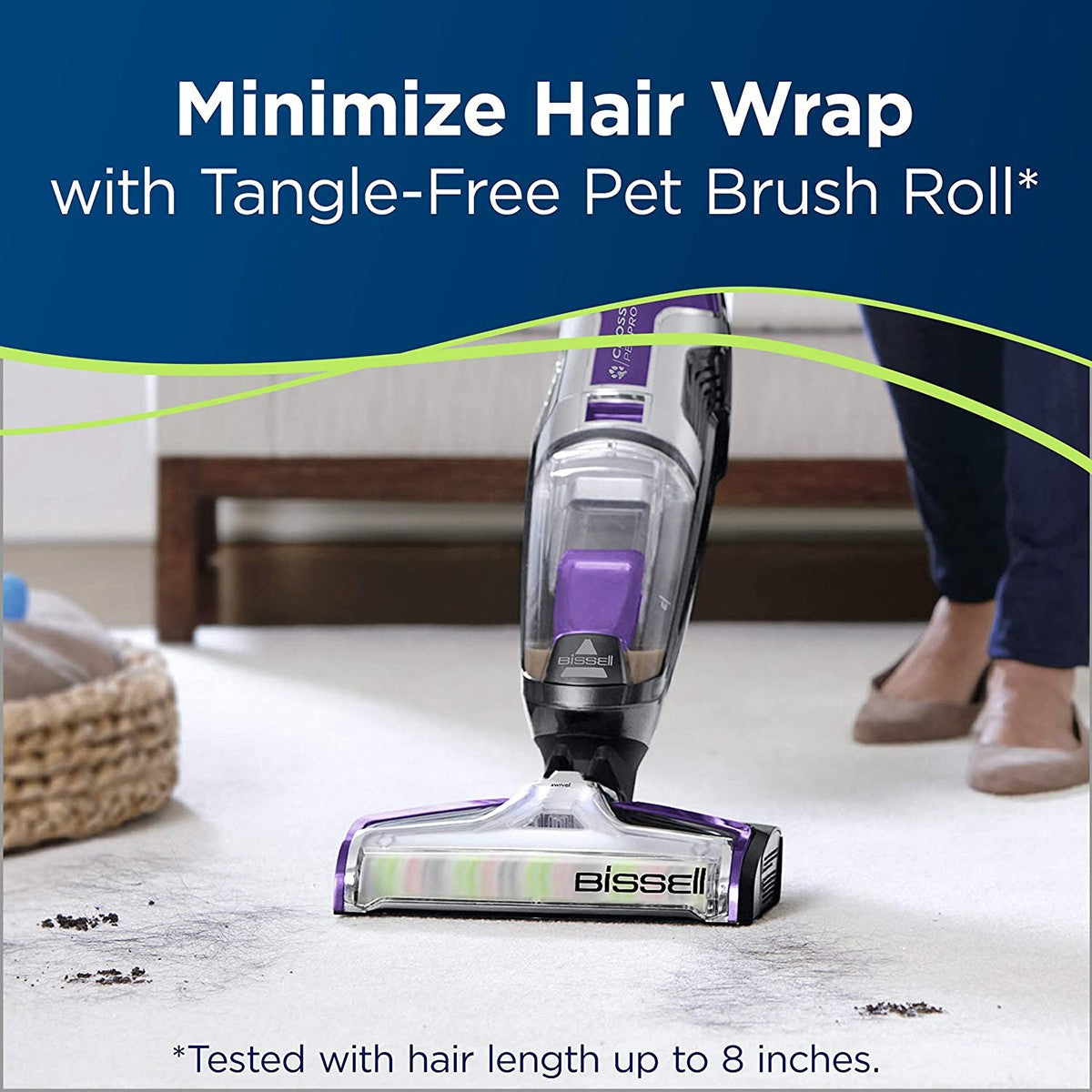 Bissell CrossWave Pet Pro Multi-Surface Wet/Dry Vacuum - Tangle-free Brushroll