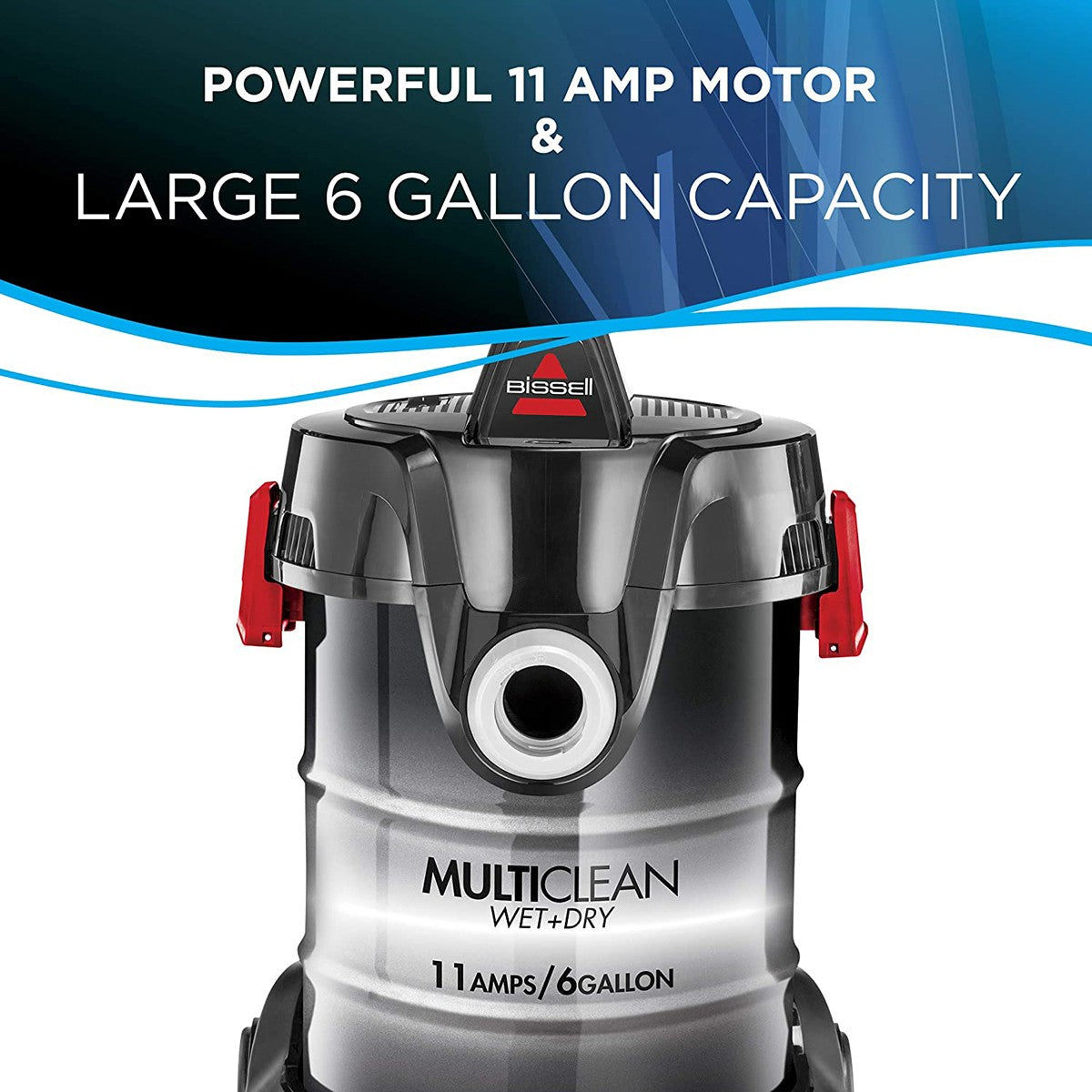 Bissell MultiClean Wet/Dry Auto Vacuum -  Cyclonic Motor Graphic