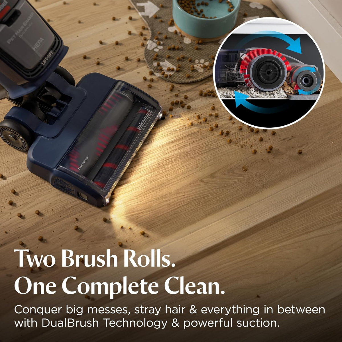 Bissell Pet Hair Eraser DualBrush Upright Vacuum - Infographic 2