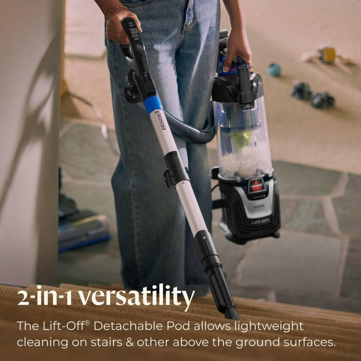 Bissell Pet Hair Turbo Lift-Off Upright Vacuum - Infographic 2